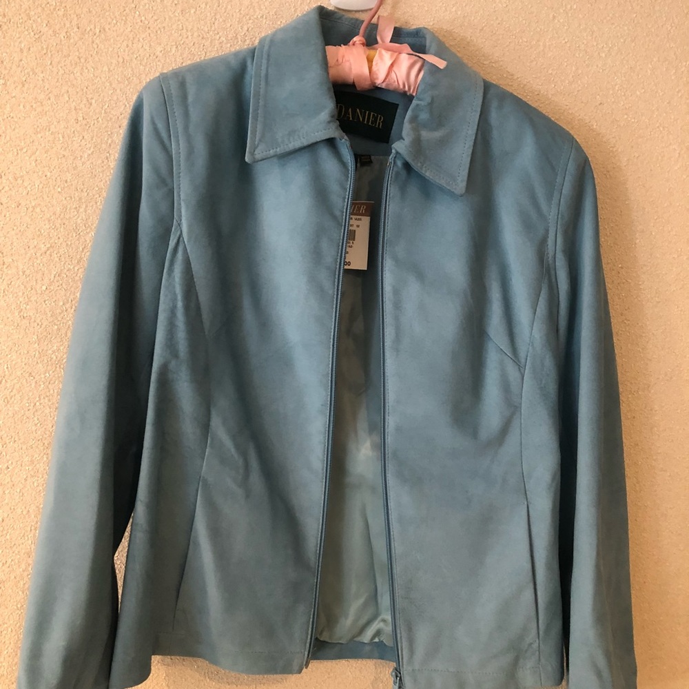 DANIER NWT Genuine Leather Suede Aqua Jacket XS